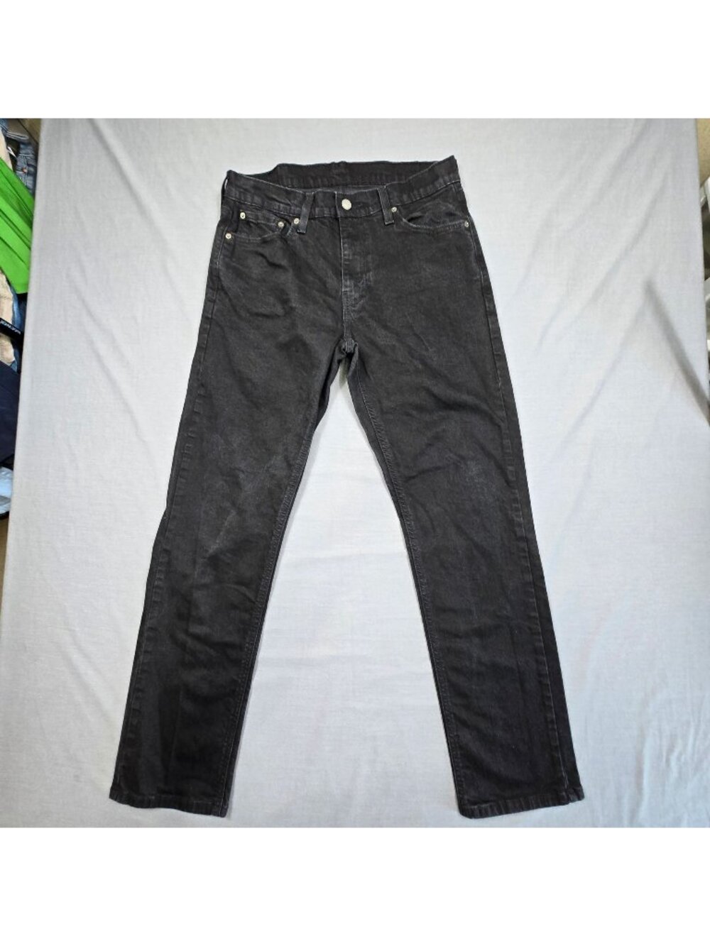 Levis 541 Mens Jeans W32 L32 Athletic Tapered Black Stretch Denim Casual